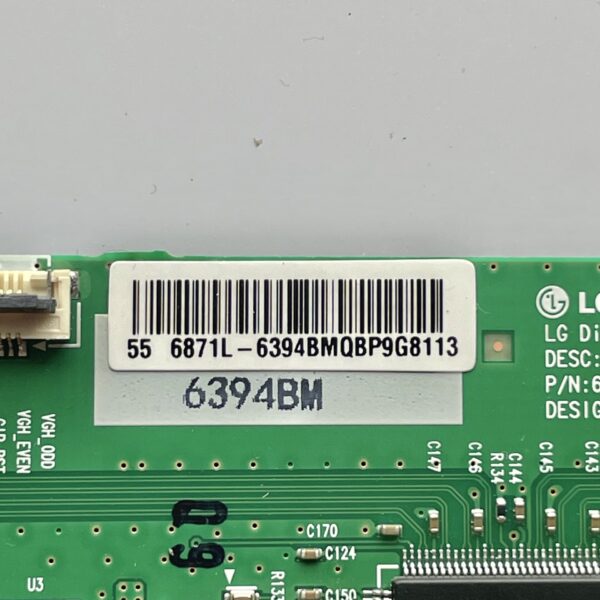 PANASONIC TH-55CQE1W TV TCON Board 6870C-0805A - Image 3