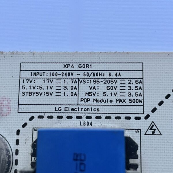 LG 60PK250 TV Power Supply Board EAX61432501/9 / EAY60968901 60PK200-UA - Image 4