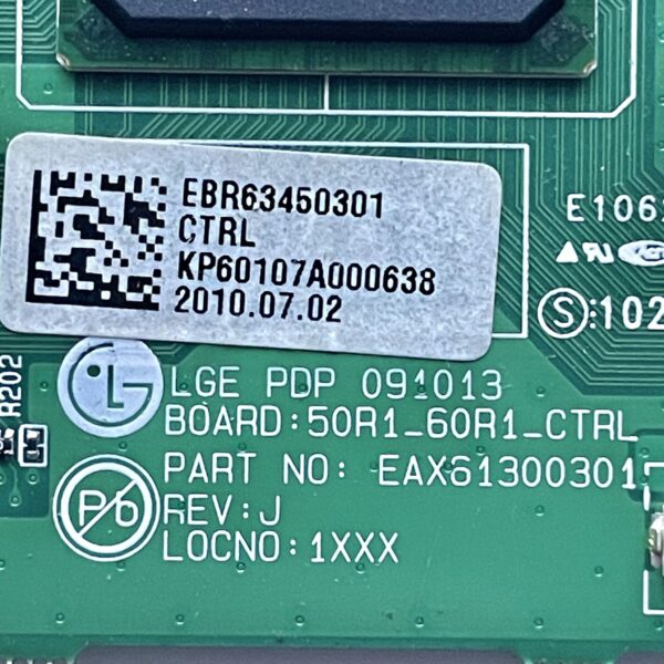 LG 60PK250 TV Logic Control Board EAX61300301 / EBR63450301 60PK200-UA 60PK250-UA - Image 2