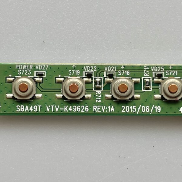 TOSHIBA 55L310U TV Panel Buttons 454C7721L01 - Image 2