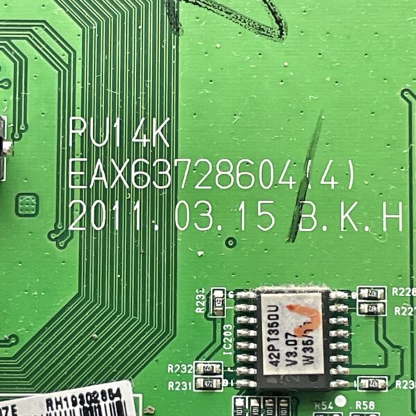 LG 42PT350-UD TV Main Board EAX63728604 (4) 60PV250-UB 60PV400-UB - Image 2