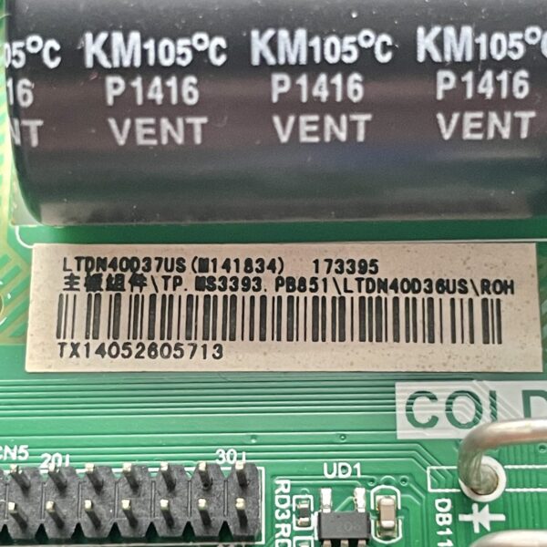 HISENSE 40H3E TV Main Board & Power Supply Board TP.MS3393.PB851 40H3E ELEFW504 - Image 3