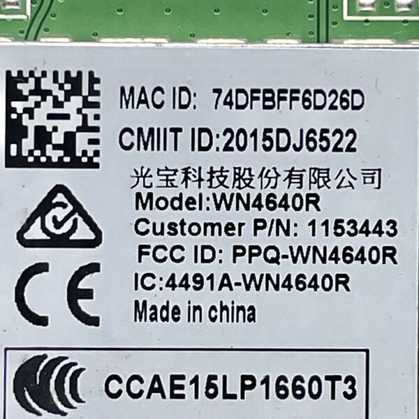 HISENSE 40H5B TV WIFI Module WN4640R / 1153443 55H5C 50H5C 43H5C - Image 2