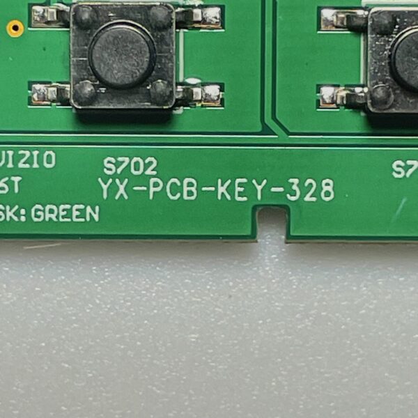 VIZIO V755-J04 TV Panel Buttons YX-PCB-KEY-328 / 20181123 - Image 3